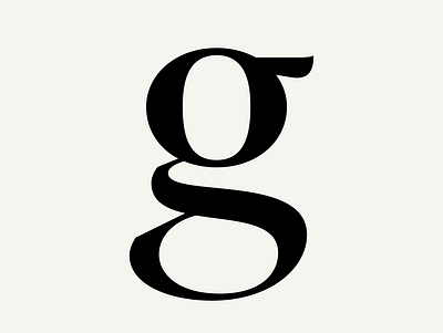 FH Phemister Collection "g" branding design font glyph graphic design letter logo typeface
