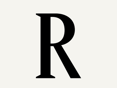 FH Ronaldson Collection "R" branding design font glyph graphic design letter logo typeface