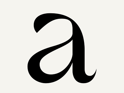 FH 1089 "a" branding design font glyph graphic design letter logo typeface