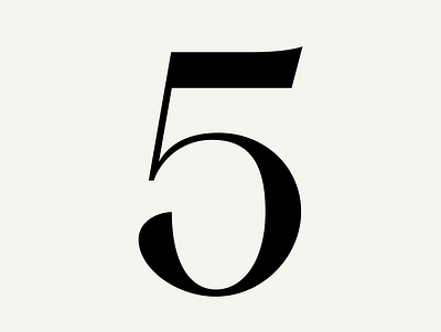FH Ampersand Collection "5" branding design font glyph graphic design letter logo typeface
