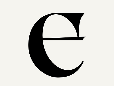 FH Cordelia "e" branding design font glyph graphic design letter logo typeface