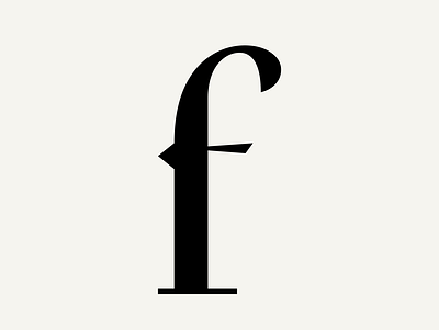 FH Ronaldson Collection "f" branding design font glyph graphic design letter logo typeface