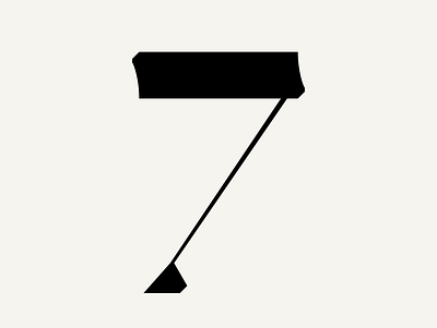 FH Cordelia "7" branding design font glyph graphic design letter logo typeface