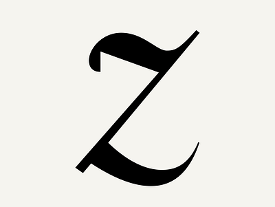 FH Alpha "z" branding design font glyph graphic design letter logo typeface