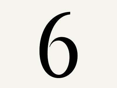 FH Ronaldson Collection "6" branding design font glyph graphic design illustration letter logo typeface ui