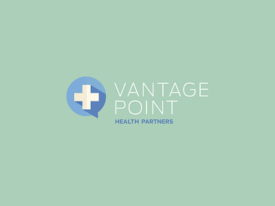 Vantage Point Logo brand branding corporate cross flat health health care health center logo vector