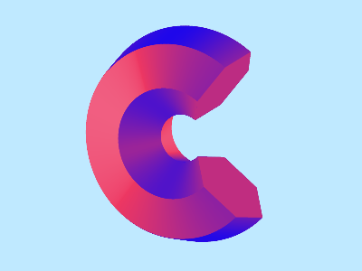 C is for Color 36daysoftype 3d lettering type typography