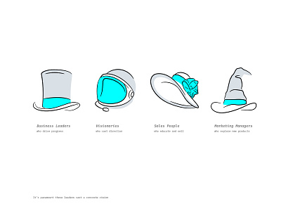 Types of leaders illustration vector