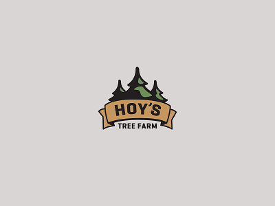 Hoy's tree farm logo brand logo