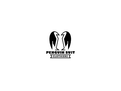 Cheeky logo for tuxedo & suit company brand illustration logo vector