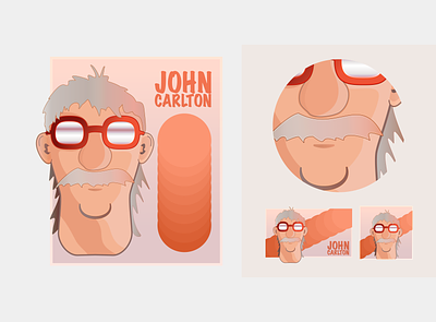 John Carlton Illustration branding design illustration personal logo vector
