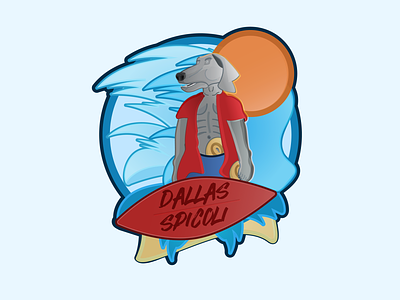 Dallas Spicoli | HAWDAL T-Shirt Design apparel branding dog hawdal illustrator labrador tshirt vector