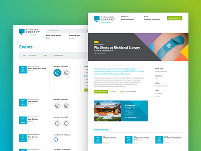 Event Management at Richland Library aten atendesigngroup calendar event events feedback library rate rating related review software website