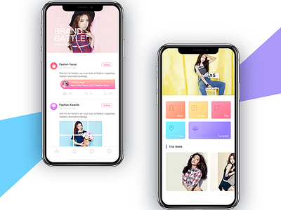 Minimal font interface 2018 cellphone gradient icon minimalism pastel ui ui interface
