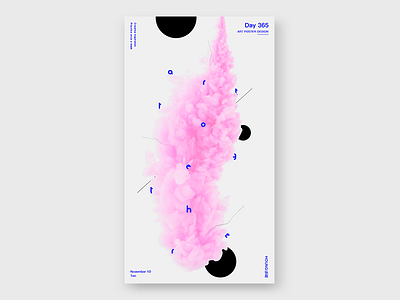 Cloud creative poster blue cloud concept design creative poster inspiration pink typography ui