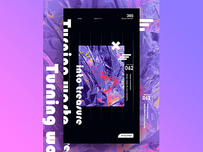 Creative 3D poster design 3d creativity dark color gradient inspiration poster design purple ui design