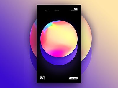 Gradient color creativity gradient houng inspiration poster design three dimensional