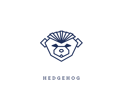 Hedgehog- Animal Icon Set 05/11 animal blue design hedgehog icon iconset illustration line logo ui vector