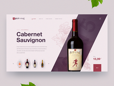 Wine buy e commerce ecommerce fitvine red ui web desgin wine