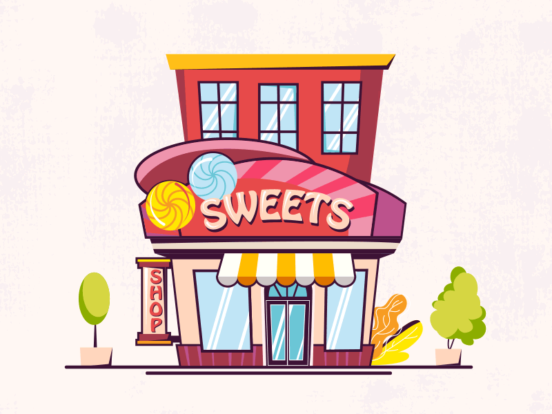 Bouncing Camera and Sweet shop ae animation animation 2d annamukhina bounce bouncing bouncy camera candy shop mograph motion motiondesign motiondesignschool photoshop shop shot sweet texture tree trees