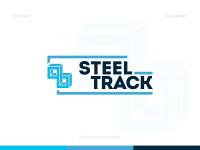 Logo design for Steel Track company annamukhina clean design clean logo design logo logotype design logotype designer minimalist logo simple design steel steel logo steelseries