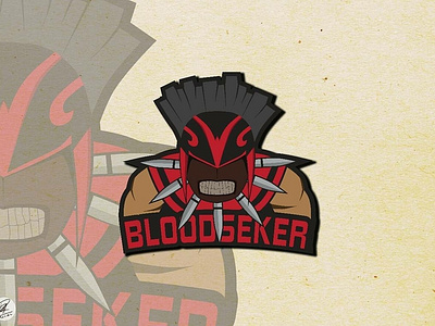 Bloodseker artwork design flat graphicdesign icon illustration logo vector