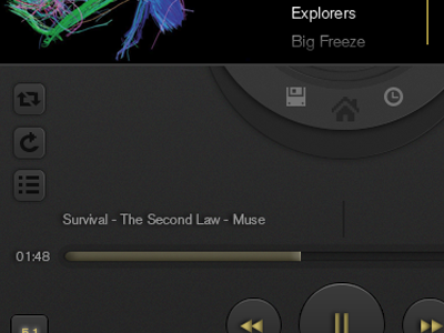 As everyone else did....my first one here iphone music player ui