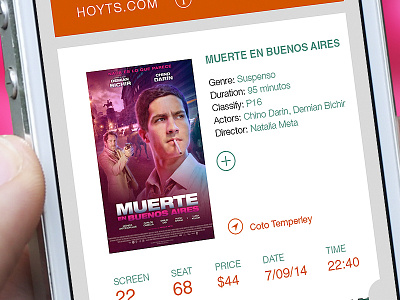 Cinema App app images mobile payment typography ui ux