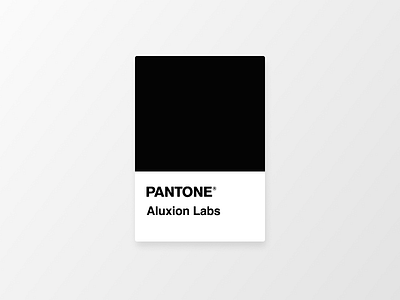 Aluxion | Pantone black clean clean app color design minimal mobile pantone web
