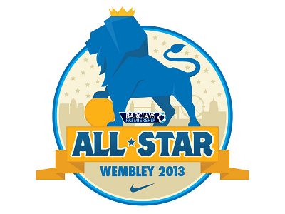 Premier League All Star Branding football lion logo nike premier league wembley