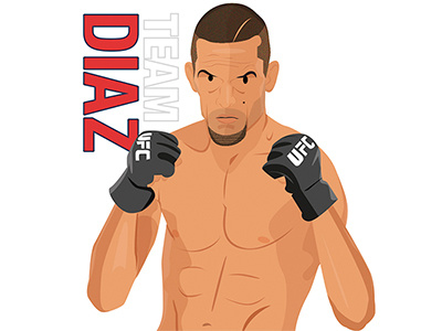 Nate Diaz for Setanta Sports conor diaz fight filter illustration mcgregor mma nate setanta snapchat sports ufc