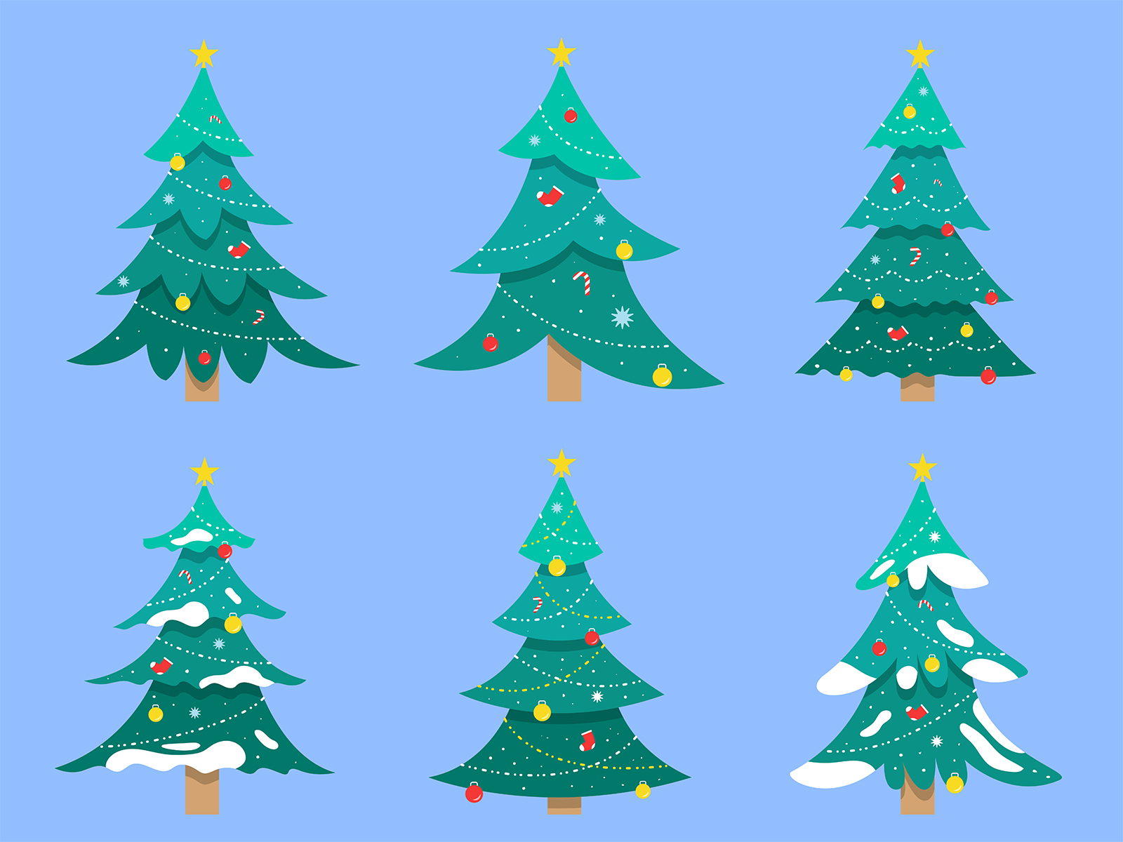 christmas-tree-collection-by-insomnia-std-on-dribbble