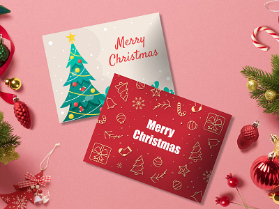 Christmas Card design background card christmas christmas card flat illustration print template vector