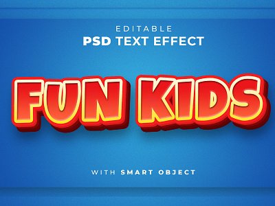 Text effect PSD "Editable" with smart object background cool download editable fun style text text effect text style