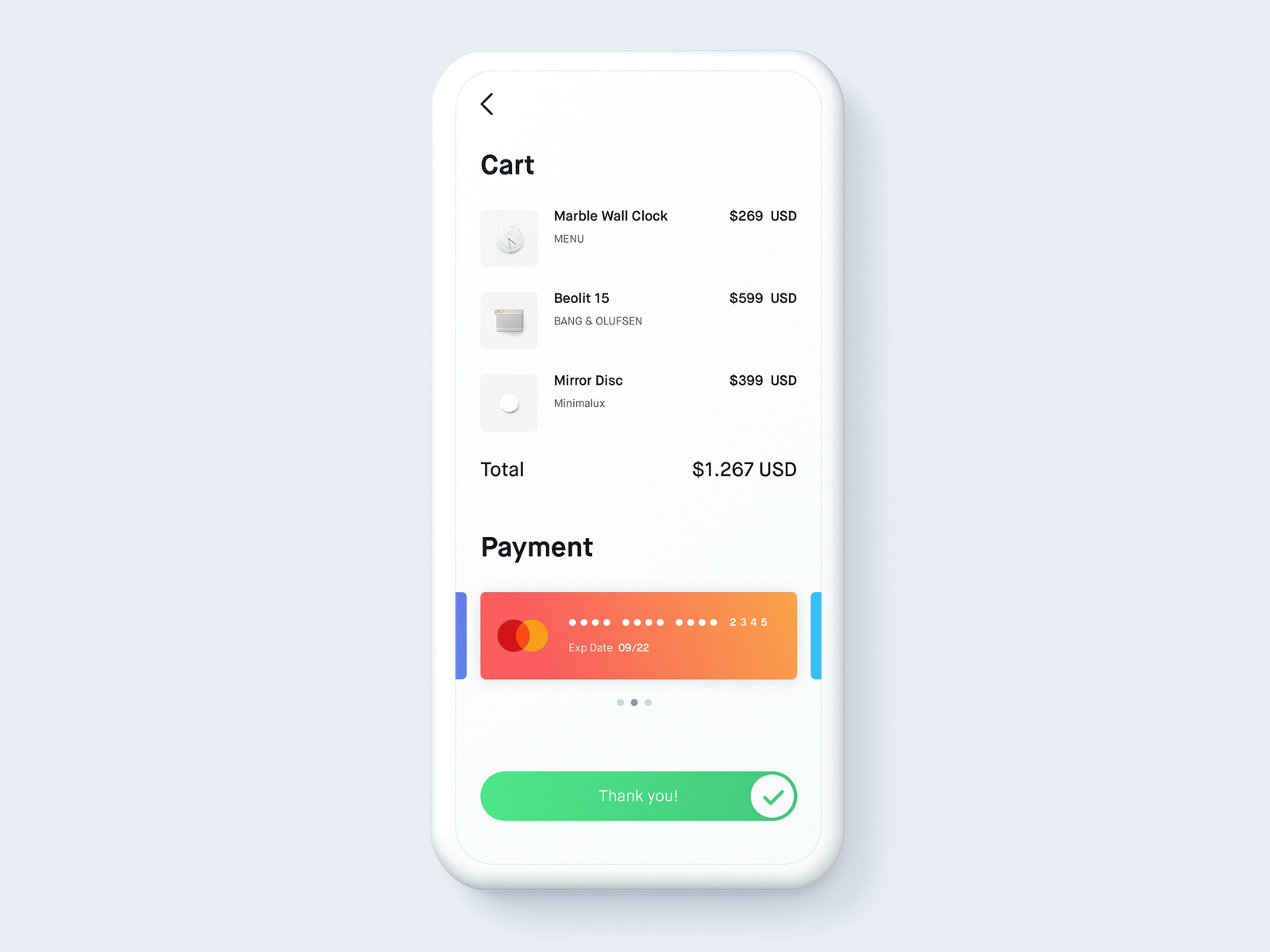 Daily UI #002: Credit Card Checkout UI by Sergej Nawalnew on Dribbble