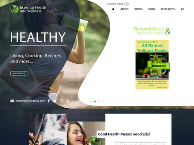 Health & Wellness HP ui design website concept