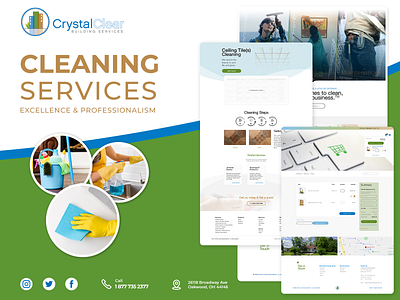 CC Building Services HP branding design illustration photoshop ui