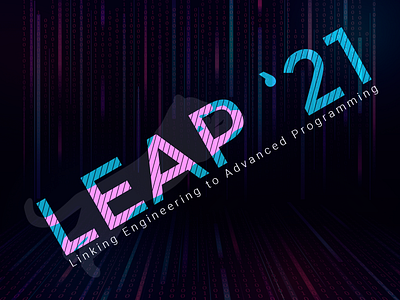 LEAP '21 advertisment branding logo vector