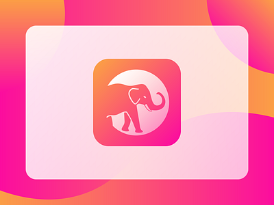 Elephant App Icon animal animal logo app app icon app icon design app logo appicon baby elephant calf corpulent creative creative logo elephant elephant icon elephant logo elephants flat heavy jumbo logo