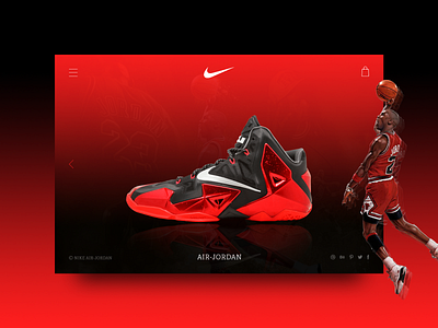 Nike Air Jordan e commerce e commerce shop ui ux web design