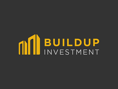 Buildup investment Logo building estate icon invest logo