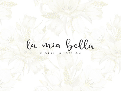 La Mia Bella brand handwritten identity logo type