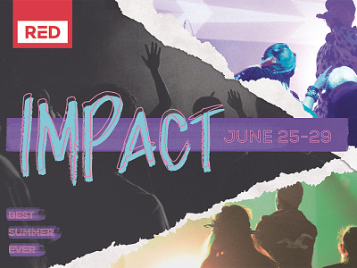 Impact 2018 brand church identity postcard print summer