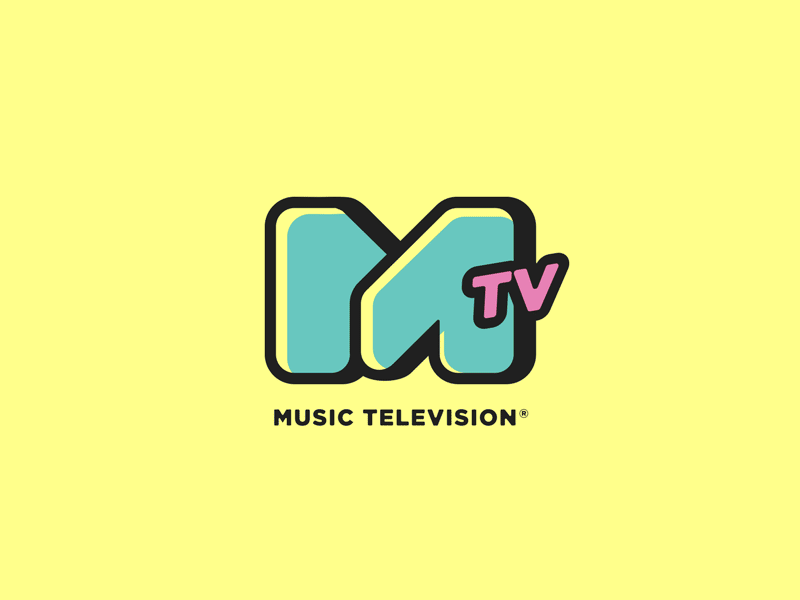 MTV - Accidental Rebrand brand design gotham graphic logo logo design logotype mtv music television type typography