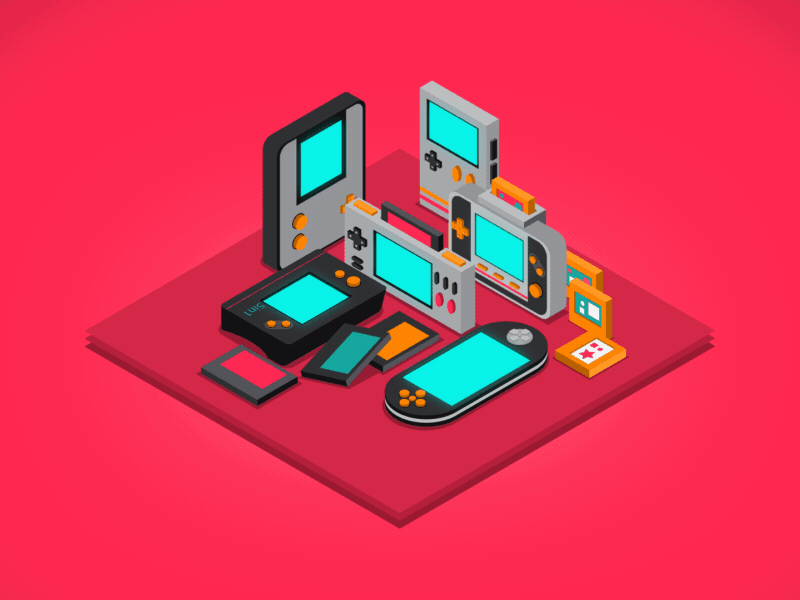 Retro Gaming after effects animation gaming gif loop mograph motion design motiongraphics retro