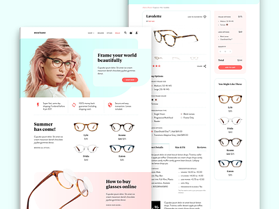 Muatamu, Online Glasses Retailer contact lens glasses pastel product page retail store sunglasses