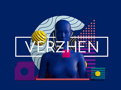 Brand creation for Verzhen branding design icon illustration logo typography