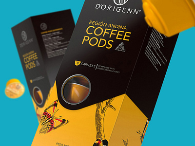 Coffee Pods branding design icon illustration logo typography