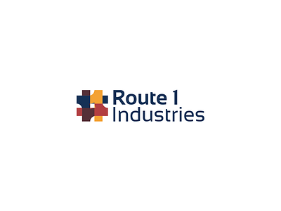 Route 1 Industries Logo brand branding design designer logo mark