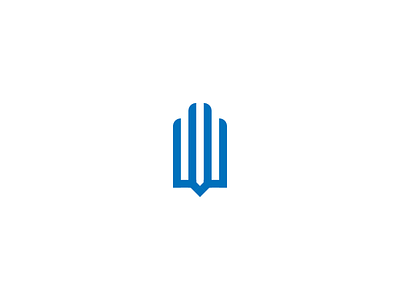W Logo blue blue logo branding design icon illustrator letter logo logotype monogram w w logo